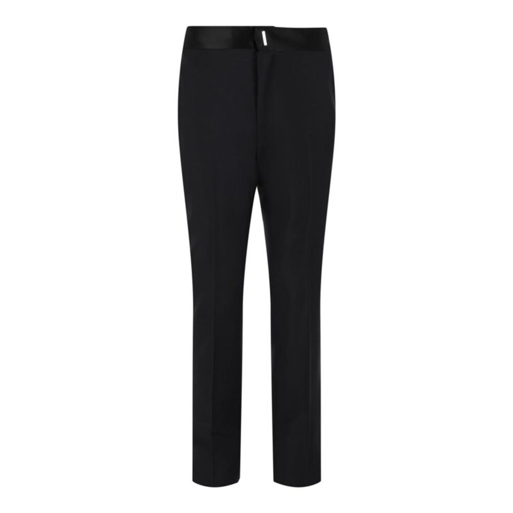 Givenchy Satin Trimmed Trousers Blue Mens